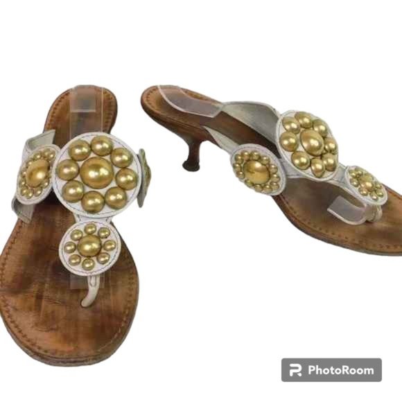 Miu Miu Sandals Made In Italy Size 36.5 - Picture 12 of 13